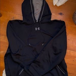 Men’s Black Under Armor Hoodie - L